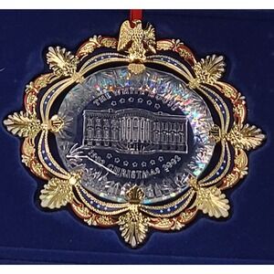 2003 The White House Christmas Ornament Box w Papers President Historical Assoc